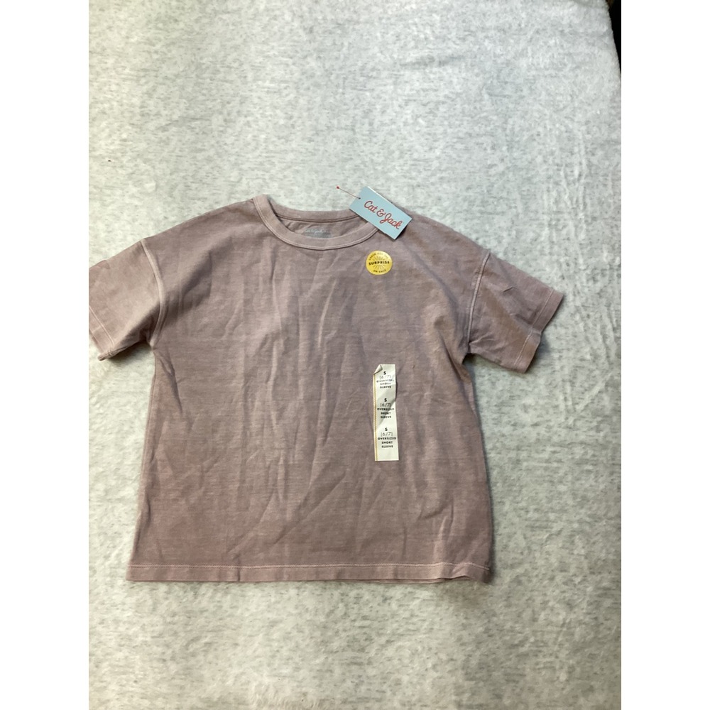 Cat & Jack Kids S 6/6X Oversized Wild West Graphic T-Shirt Mauve Purple NWT‎